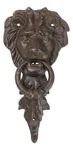 Cast Iron Royal Venetian Lion Head Door Knocker With Greenman Leaf Strike Plate. Fixed Price $29.99.