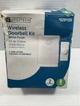 Utilitech White Wireless Front Back Doorbell Kit. Fixed Price $9.00.
