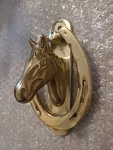 Vintage Brass Horse Head Shoe Good Luck. Fixed Price $30.00.