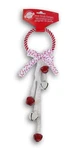 Christmas Door Hanger With Jingle Bells - 11 Inches (white & Red). Fixed Price $7.99.