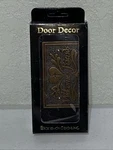 Welcome Friends Heart Door Decor Rustic Sign Brass Plated Pewter Bob Seimon New. Fixed Price $24.99.