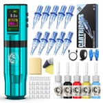 Wormhole Wireless Tattoo Machine Kit With Digital Led, 2100MAH 4MM Stroke. Fixed Price $45.29.