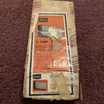 New Mid Century Sears Door Chime W/ Scroll Cover Cream & Gold In Box. Fixed Price $38.00.