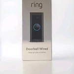 Ring Doorbell Wired Black Matte Video Camera Wi-fi Alexa 155. Fixed Price $30.00.