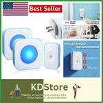 Elegant Wireless Door Bell System With 2 Receivers & Colorful Flashing Light. Fixed Price $36.99.