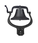 Large Cast Iron Dinner Bell Farmhouse Church School Antique Vintage Style. Fixed Price $105.00.