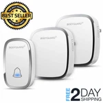Timbre Inalambrico + 2 Recibidor Tranmistor Indicador Led 36 Melodias Wifi. Fixed Price $32.99.