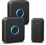 Wireless Doorbell, Waterproof With 60 2 Receivers 1 Button, Black. Fixed Price $28.88.