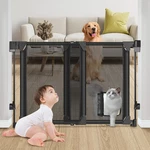 Upgraded 28-43" No Bottom Bar Baby Gate,heavy-duty Hardware Mount Dog With. Fixed Price $133.99.