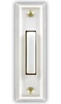 Heath Zenith White Plastic Wired Pushbutton Doorbell Illuminated Led SL-315-1-90. Fixed Price $9.95.