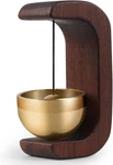 Magnetic Hanging Doorbell Chime,shopkeepers Bell,decorative Walnut Wood. Fixed Price $10.52.