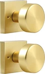 "coolnews" 2 Pack Gold Dummy Door Knobs Interior Single Sided Square Modern. Fixed Price $19.59.