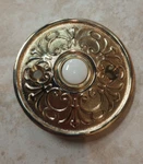 Its About Chime! Decorative Doorbell Push Button Lancaster Polished Brass. Fixed Price $19.95.