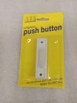 Lee Unlighted White Electric Doorbell Wired Push Button 16 Volts. New. Fixed Price $11.90.