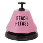 Desk Top Service Bell 'beach Please' 3.75" By Slant Collections Gift Boxed New. Fixed Price $7.00.