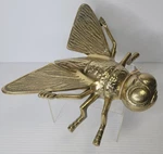 Large Brass Fly Sculpture India Detailed Insect Decor 3 Hands Corp New Tags. Fixed Price $19.99.