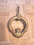 Original Celtic Solid Brass Claddagh Door Knocker. Fixed Price $24.00.