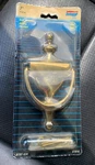 National Hardware Solid Brass Door Knocker 7" N197-939, V1914 Still In Package. Fixed Price $14.95.