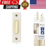 Push Button White Classic Rectangular Lighted Door Bell Replacemen.... Fixed Price $11.19.