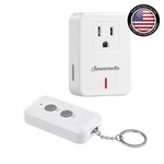 Elegant Wireless Remote Control Outlet - Expandable Light Switch Kit In White. Fixed Price $18.99.