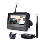 Wireless Backup Camera, 4.3 Inch Monitor And 149 Wide Angel Waterproof Uni. Fixed Price $65.00.