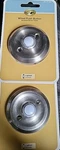 2X Hampton Bay Wired Push Button Doorbell Brushed Nickel Finish Lighted New Set. Fixed Price $19.95.