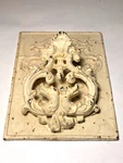 Three Hands Corp Heavy Cast Iron Door Knocker French Scroll Cream Distressed. Fixed Price $75.89.