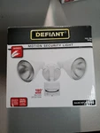 Defiant 703499 180 Wide Motion Detection Outdoor Security Light Black White. Fixed Price $27.00.