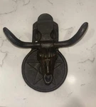 Cast Iron Rustic Texas Longhorn Steer Bull And Star Door Knocker Western. Fixed Price $29.99.