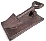 Vintage Cast Iron Door Knocker Bell Spade Design Rustic Garden Decor. Fixed Price $13.43.