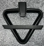 Signature Hardware Brass Triangle Door Knocker DK-MNG-753-S-BLACK Satin. Fixed Price $22.99.
