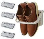 4 Pack Hanging Plastic Shoe Rack Wall Mount Creative Folding Organizer Camper.... Fixed Price $31.67.