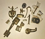 Baldwin Lot Of 15 Polished Brass Door Knobs Handle Knocker Hardware. Fixed Price $65.00.