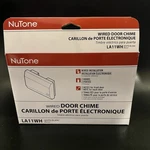 Nutone LA11WH Wired Door Chime Two Tones Single Note White Textured New. Fixed Price $26.99.