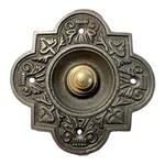 Thorness Cast Iron Traditional Quatrefoil Shape Doorbell Push Button 10CM X. Fixed Price $62.84.