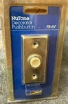 Nutone Not-lighted Economy Gold Finish New PB-6V. Fixed Price $11.95.