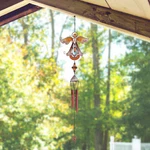 Yellow Angel Wind Chime With Copper Gem 23"LONG Ornament Home Decor Unique Gift. Fixed Price $25.59.