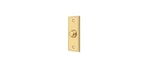 Deltana BBS333CR003 Bell Button, Rectangular Contemporary In Pvd Polished Brass. Fixed Price $34.50.