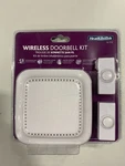Heath Zenith White Plastic Wireless & Battery Door Chime Kit.. Fixed Price $22.74.