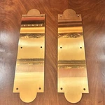Pair Baldwin Solid Brass Door Push Plates 12 Vintage Finish 030 NO.2266 New. Fixed Price $70.00.