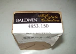 New Baldwin 4853-150 Bell Button The Estate Collection. Fixed Price $15.00.