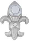 Atlas Homewares Brushed Nickel Revivalist Lighted Doorbell DB636-BRN Fleurdelis. Fixed Price $47.66.