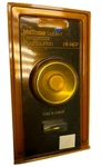 Vintage Nutone PB-14LV Pushbutton Lighted Door Bell Gold Anodized. Fixed Price $16.99.
