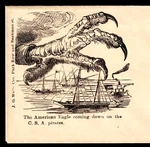 Civil War 1860'S The American Eagle Coming Down On C.s.a. Pirates Cover Sr.cc.ae. Fixed Price $32.00.
