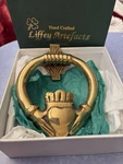 Liffey Artefacts Claddagh Door Knocker Hand Crafted Irish Brass Boxed. Fixed Price $60.00.