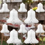 24 Pcs 7.9" 11.8" White Paper Wedding Bells Hanging Honeycomb Decorations. Fixed Price $31.10.