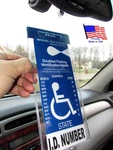 Mirortag Silver By Jl Safety- Handicap Parking Placard Holder, Magnetically.... Fixed Price $14.76.