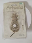 Angelo Artworks Brass Push Button Door Bell Pineapple Welcome Symbol Nos. Fixed Price $15.00.