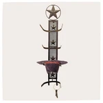 Bestgiftever Metal Star 4 Cowboy Hat Rack Fold-up Wall Hanging Decoration Rus.... Fixed Price $86.35.