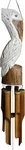 Cohasset Wind Chime Gifts & Garden Pelican Bamboo 14". Fixed Price $49.95.